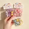 Gomas para el pelo de estilo coreano para niños, Diademas de animales, Gomas elásticas que no dañan el pelo, Cuerdas para el pelo de bebé lindas, 8 piezas en una bolsa