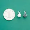 Prata de Lei S925 Pingente de Fogos de Artifício Prata Artesanal Retrô Pingente Pendente de Franja Pulseira de Cristal DIY Acessórios de Prata