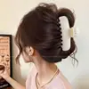 Grampo de cabelo coreano de alta qualidade para cabelos grossos, grampo de tubarão grande para a parte de trás da cabeça, presilha super grande, acessório de cabelo