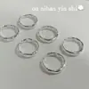 Anillo Abierto Trenzado de Plata de Ley S925 Ounihan para Mujer, Anillo de Alto Gama con Diseño Coreano de Nicho