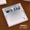 Notas Adhesivas de Panda Lindas Estudiante Bloc de Notas Portátil N Veces Pegatina Panda de Dibujos Animados Papelería Recompensa Pequeño Regalo Lindo
