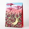 Bolsa de Regalo de Pintura al Óleo Creativa, Bolso Tote Artístico de Nuevo Estilo, Exquisito Empaque de Ramo para Vacaciones y Cumpleaños, Bolsa de Papel para Regalo