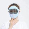 Mascarilla de Seda de Hielo de Verano con Doble Lente y Protección Ocular a Prueba de Viento para Juegos al Aire Libre, Parasol, Protección UV a Prueba de Viento