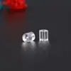 Accesorios para joyería de oído transparentes y ecológicos para hacer tú mismo, tapones para orejas, pendientes de botón, tapones de silicona para los oídos, tapones de plástico, fabricantes, venta al por mayor