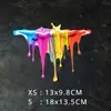 Adesivo de Carro Pintura 3D Adesivo de Carro Pintura Adesivo Fluxo Arco-Íris Dopamina Adesivo Decorativo Personalizado Arranhão J114