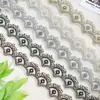 Accesorios de Adorno de Encaje con Forma de Vieira, Disponibles en Negro, Gris, Café y Múltiples Colores, con Adornos de Perlas, para Ropa de Alta Gama y Manualidades de Textiles para el Hogar