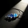 Colgante de medusa de cristal puro hecho a mano en Zibo Collar de cristal Regalo Artesanía de alta gama cultural y creativa Regalo de joyería Colgante Regalo