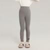 Leggings para Niña Pudding Haru 2025 Otoño de Cintura Alta Color Sólido de Punto Leggings Cómodos para Niña
