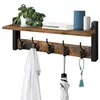 Simple Estante de Madera para Pared Estante Decorativo de Madera para Sala de Estar Estante para Llaves de Porche Estante de Madera Maciza para Baño