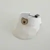Gorro de Oso de Punto Estilo Japonés y Coreano para Niños, Gorro Dulce de Niña de Colores con Parte Superior Abierta, Transpirable para el Verano, Sombrero de Sol para Bebé, Transfronterizo