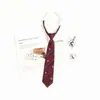 Pajarita de graduación para mujer, color vino tinto, estilo académico japonés JK, accesorios para uniformes escolares gratuitos.