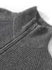 Cárdigan de manga larga 100% cachemira pura para mujer con doble cremallera, abrigo corto con cuello de solapa, prenda exterior casual holgada, top engrosado