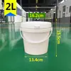 Balde de Água, Balde Selado, Balde para Molho e Tinta, 1/2/6 Peças por Lote, Balde de Plástico de Grau Alimentício com Tampa, 10/20/25L, Unidade kg