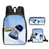 Nova Chegada Mochila Robô Cósmico Astro Bot Conjunto de Três Peças Mochila Infantil para Escola Primária Estojo
