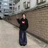 Moletom com capuz para mulheres petite, novo modelo 2026, popular este ano, um item quente para estudantes do ensino fundamental, jaqueta grossa de fleece para outono e inverno