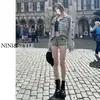 Liu Ding estilo americano de tiro bajo 2024 nuevo Pantalones cortos de mezclilla para mujer verano caluroso retro de palabra A ajustados calientes