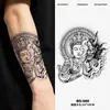 Tatuagens Adesivas de Combinação de Coexistência de Buda e Demônio Fórmula Herbal Duradouras à Prova d'Água Estilo Clássico Estilo Dominante Tatuagens para Homens e Mulheres Tatuagens de Braço Perna
