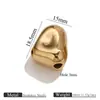 Aço Inoxidável Banhado a Ouro 18K Irregular Forma Especial Perfurado Contas DIY Pulseira Colar Brincos Acessórios de Joias Atacado