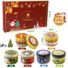 Vela Perfumada de Natal Transfronteiriça Nova Criativa Presente de Feriado Decoração de Festa Planta Cera de Soja Vela Perfumada Exibição