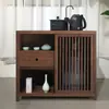 Mesa de Chá de Madeira Maciça Casa Criativa Tronco Grande Mesa para Fazer Chá Mesa de Chá Minimalista Moderna Mesa de Chá para Sala de Estar e Cadeiras Tudo de Madeira Maciça
