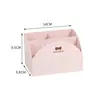 Caja de Almacenamiento Rosa Girly para Escritorio Estilo Coreano Moño de Encaje Caja de Almacenamiento para Cosméticos Cesta de Almacenamiento para Papelería de Estudiante
