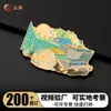 Imanes de metal para refrigerador hechos a medida de la Universidad Geológica, pegatinas magnéticas pintadas creativas, adornos 3D culturales y creativos de atracciones turísticas