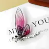 Broche de libélula retrô de asas finas design feminino de alta qualidade senso de design nicho inseto corsage temperamento anti-luz pinos acessórios