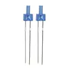 LED Azul de Cabeza Plana Alta F2 de 2 mm Indicador de Perla de Luz Azul Luz Azul Diodo Emisor de Luz de Cabeza Plana Azul