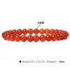 Pulsera unisex sencilla de alta gama para viajeros, con cuentas de piedra calientes de 6 mm transfronterizas de Europa y Estados Unidos, cuerda elástica para hombre y mujer que combina con todo.