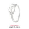 Suporte de Anel em Prata Esterlina 925 para Mulheres, Simples Elegante, Suporte de Anel Japonês e Coreano, 4*6mm Incrustado com Jaspe e Jade de Campo