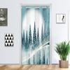 Cortina de Puerta sin Clavos Cortina Divisoria Tela Protectora contra el Viento Habitación Tela para el Hogar Baño Accesorios para Baño Baño Simple