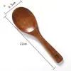 Cuchara de arroz de madera de nogal negro, espátula de madera antiadherente para arroz para uso doméstico
