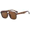 Gafas de sol de doble haz cuadradas de estilo nuevo europeo y americano, gafas de sol para hombre, estilo retro, informal, para conducir, negocios, de moda.