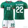 2526 Copa Mundial México Camiseta de Local No. 14 Chícharo Pequeño No. 9 Uniforme de Selección Nacional de Raúl Uniforme de Fútbol de Manga Corta