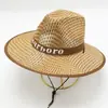 Chapéu de sol de verão para exterior pescador oeste campo proteção solar pesca turismo masculino e feminino Chapéu de palha jeans ponto turístico atacado