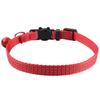 Nuevo collar con hebilla de seguridad reflectante para cabeza de gato con orejas redondas, collar con cascabel para mascota, venta al por mayor