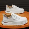 Zapatos de hombre con plataforma gruesa para aumentar la altura, nuevas zapatillas casuales versátiles de moda otoño 2026, zapatos de trabajo para deportes al aire libre
