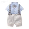 Procesamiento y Personalización de Estilo Británico Primer Cumpleaños Bebé Niño Traje de Caballero Verano Dama de Honor Traje Pequeño Traje Boda