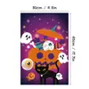 Decoraciones de Fondo de Halloween Transfronterizas, Banderas de Jardín, Pancartas, Pareados, Banderas de Atmósfera para Fiesta de Bar del Día de Muertos al por Mayor