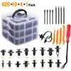 Hebilla de Coche Caja de 620 Piezas Hebilla Sujetador de Plástico Universal Clip de Tornillo de Expansión Accesorios para Coche Piezas