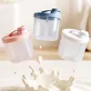 Caja Portátil para Leche en Polvo de Bebé Caja Dosificadora para Salidas Frasco para Guardar Alimentos Complementarios de Bebé Cereal de Arroz Sellado Compartimentado Resistente a la Humedad Lata de Leche en Polvo