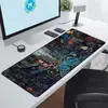 Juego Cyberpunk Tecnología Futurista Super Alfombrilla de Ratón Tecnología de Gaming para E-Sports Alfombrilla Extra Grande para Oficina Borde Antideslizante con Bloqueo
