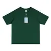 Camiseta de Manga Corta con Cuello Redondo, 240g de Peso Pesado 5A Antibacteriana Refrescante Sorona, Corte Holgado, Color Sólido Ropa de Trabajo, Estampado Transfronterizo