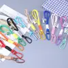 Etiqueta Tejida de Doble Capa Bloqueo de Color Cordón para Teléfono Etiqueta de Cuerda Colorida Colgante Cordón para Unidad USB Colgante Pequeño Antiperdida para Teléfono