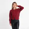 Conjunto de Otoño: Chaqueta Suéter Corta Estilo Chanel, Cárdigan Tejido, Combinada con Top de Punto Nuevo Otoño Temprano 2025
