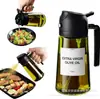 Botella Portátil de Aceite en Spray, Botella de Aceite de Vidrio de Doble Propósito para Rociar y Verter, Botella de Aceite en Spray con Niebla Libre de Aceite para Cocina del Hogar