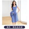Terno feminino com manga de sete pontas, jaqueta pequena com gola, calça, vestido profissional, casual, elegante, primavera, verão, outono, duas peças, moda