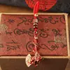 Chaveiro Machado Palavra da Sorte Óleo Vermelho Pingente de Machado em Latão Puro Artesanal Criativo Personalizado Decoração de Chave de Carro