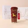 Ano do Cavalo Aço Inoxidável 316 Copo Térmico Presente de Alto Valor Lírio-do-Vale Caneca de Café Venda Direta no Atacado