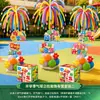 ¡De vuelta a la escuela! Montaje de decoración de regreso a clases, ambiente de ceremonia para las entradas de los salones de secundaria y preparatoria, panel de KT, pilares de globos, adornos